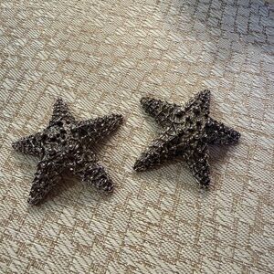 Pottery Barn Silver Starfish Salt & Pepper shakers